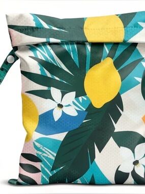 Wet/Dry Bag - Tropical Lemon - Beach Pool Travel Pouch 🍋